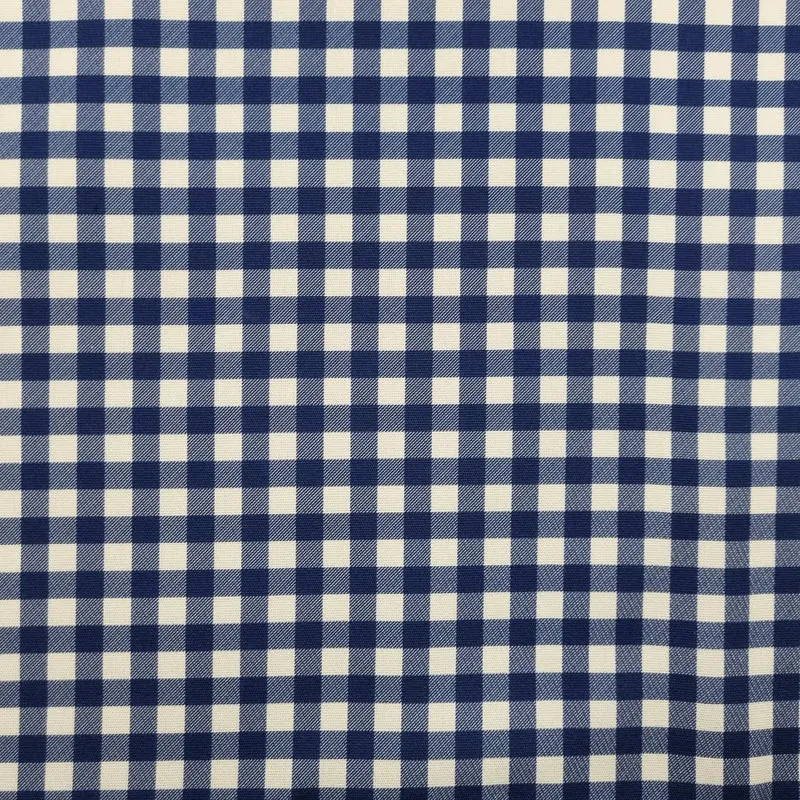 Dekostoff Vichykaro blau 320 cm breit