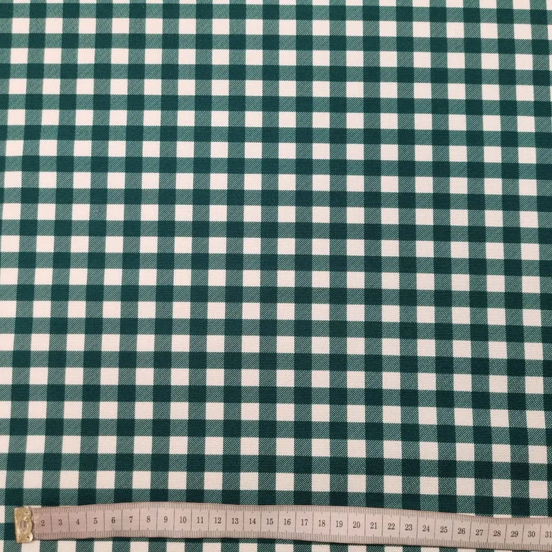 Dekostoff Vichykaro grün 320 cm breit