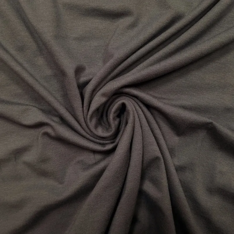 Viskosejersey uni grau
