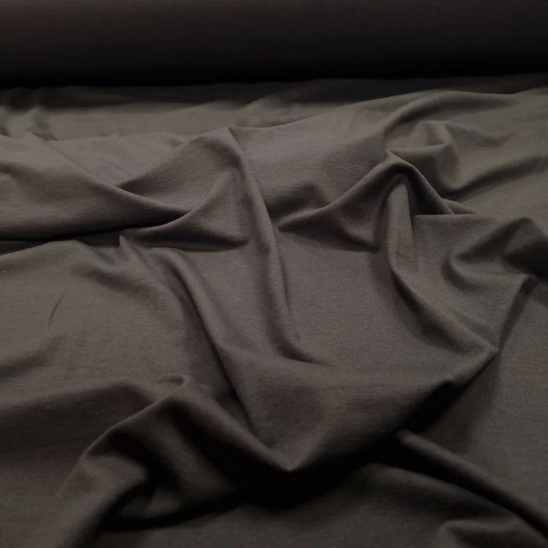 Viskosejersey uni grau