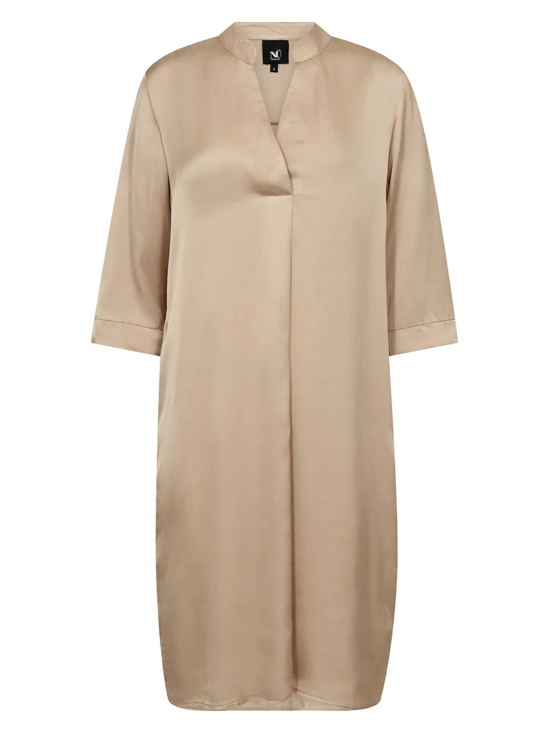 CILJE Tunika-Kleid einfarbig - sand