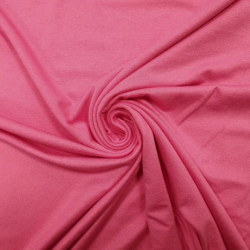 Viskosejersey uni pink