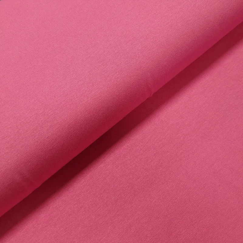 Viskosejersey uni pink