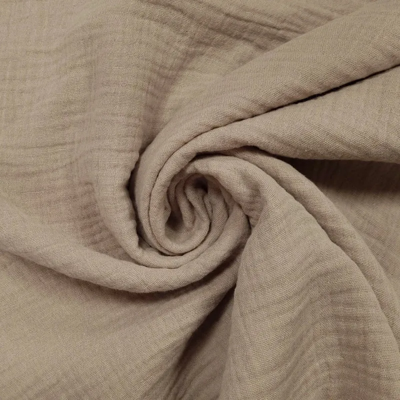 Musselin beige Double Gauze