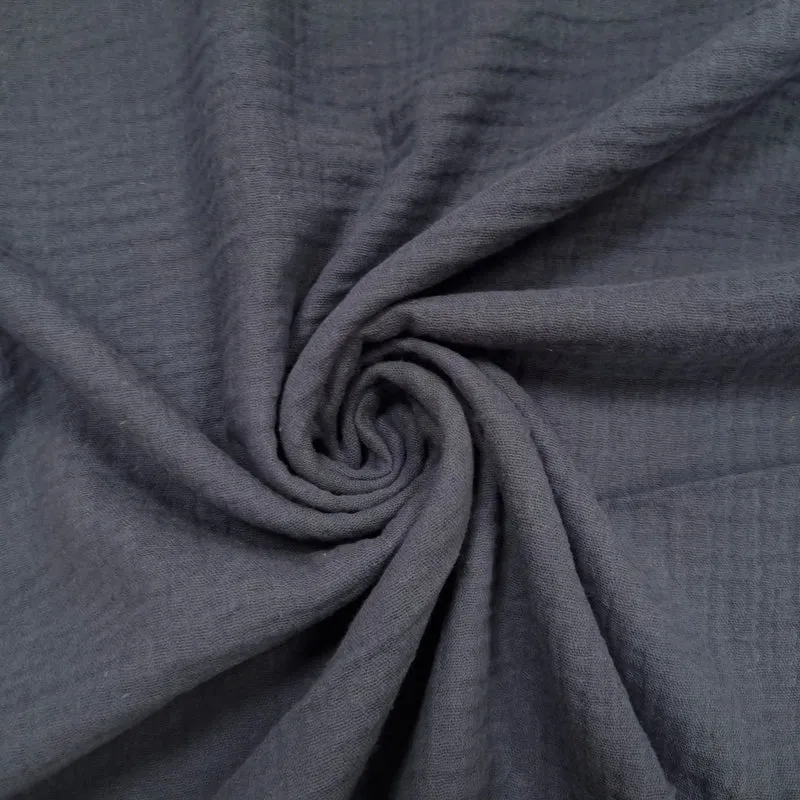 Musselin blaugrau Double Gauze
