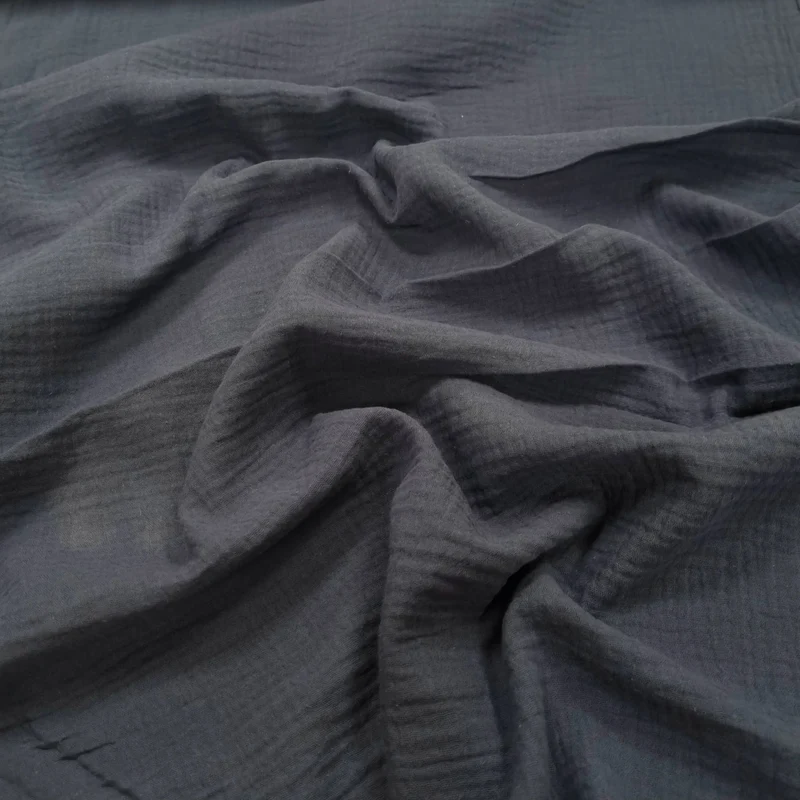 Musselin blaugrau Double Gauze