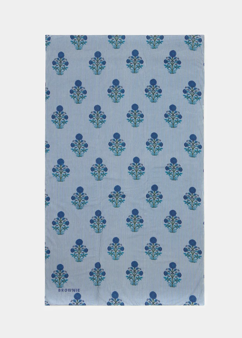 Floral striped pareo towel