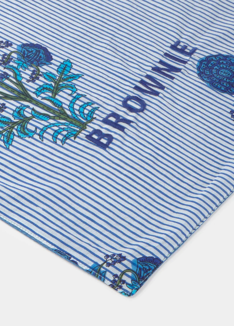 Floral striped pareo towel