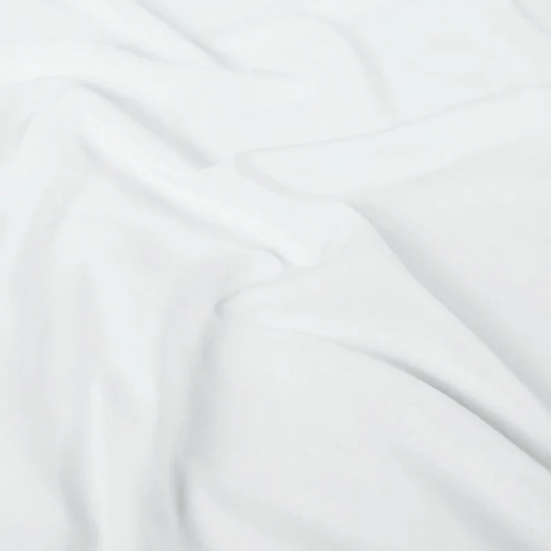 Viskosejersey uni weiß