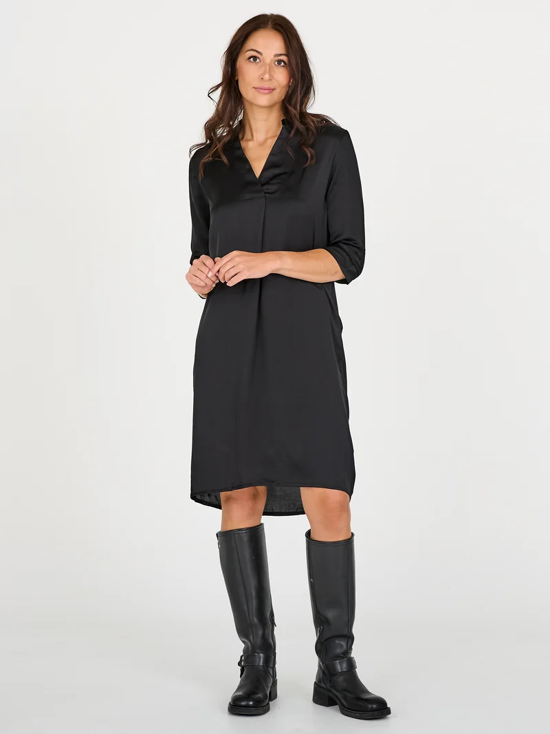 CILJE Tunika-Kleid einfarbig - Schwarz