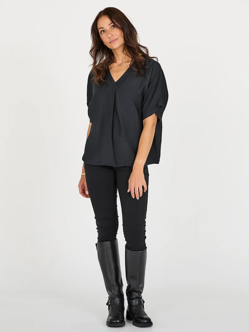 CINDA Bluse - Schwarz