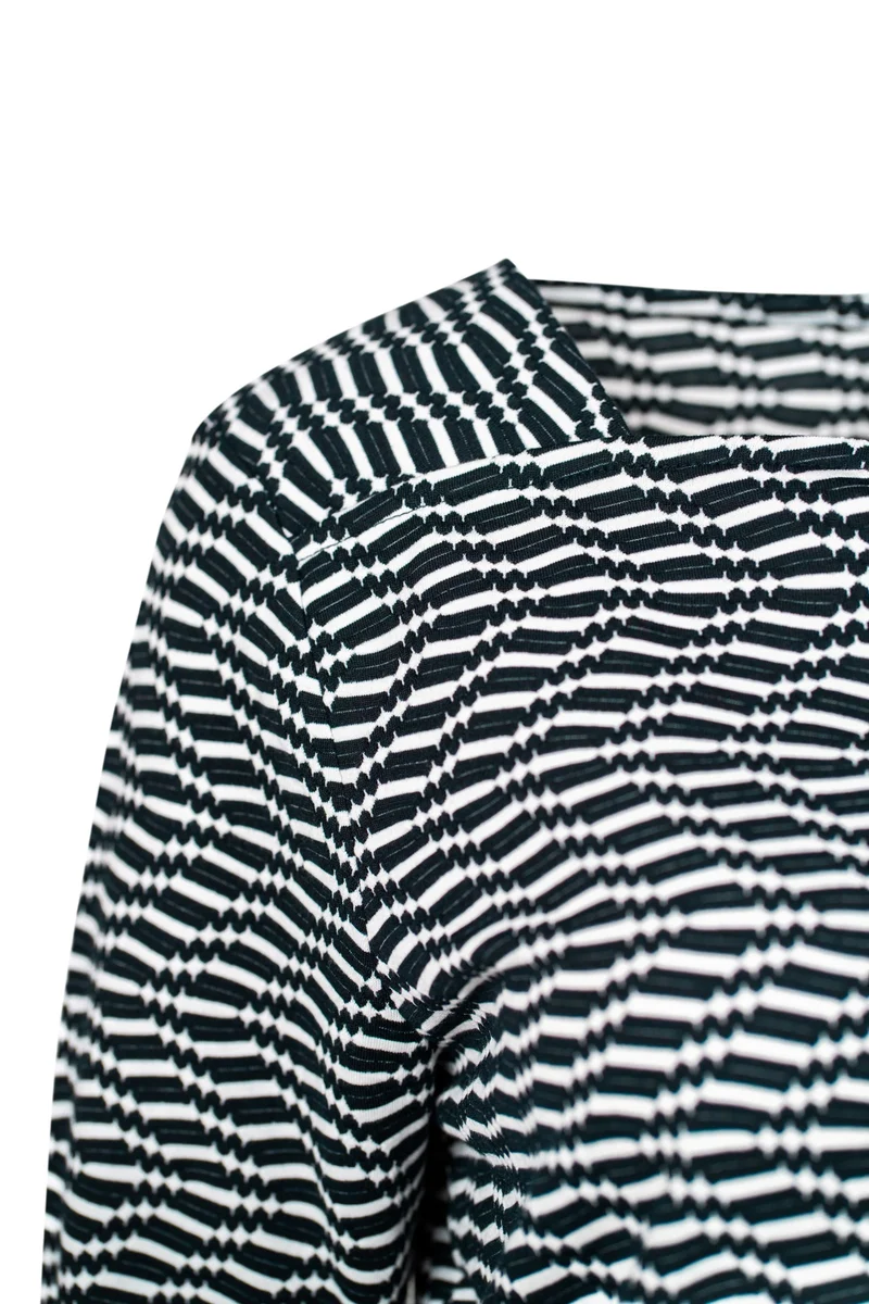 Langarmshirt in Struktur-Qualität