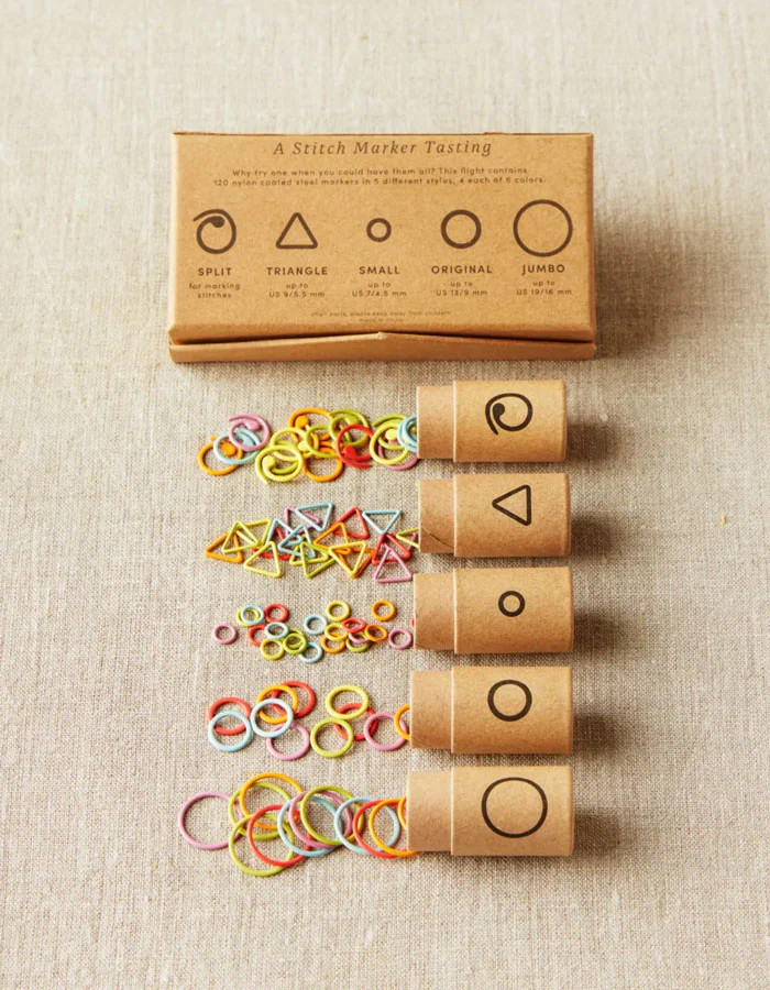 Maschenmarkierer Set, Flight of stitch markers, Cokoknits