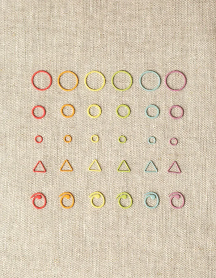 Maschenmarkierer Set, Flight of stitch markers, Cokoknits
