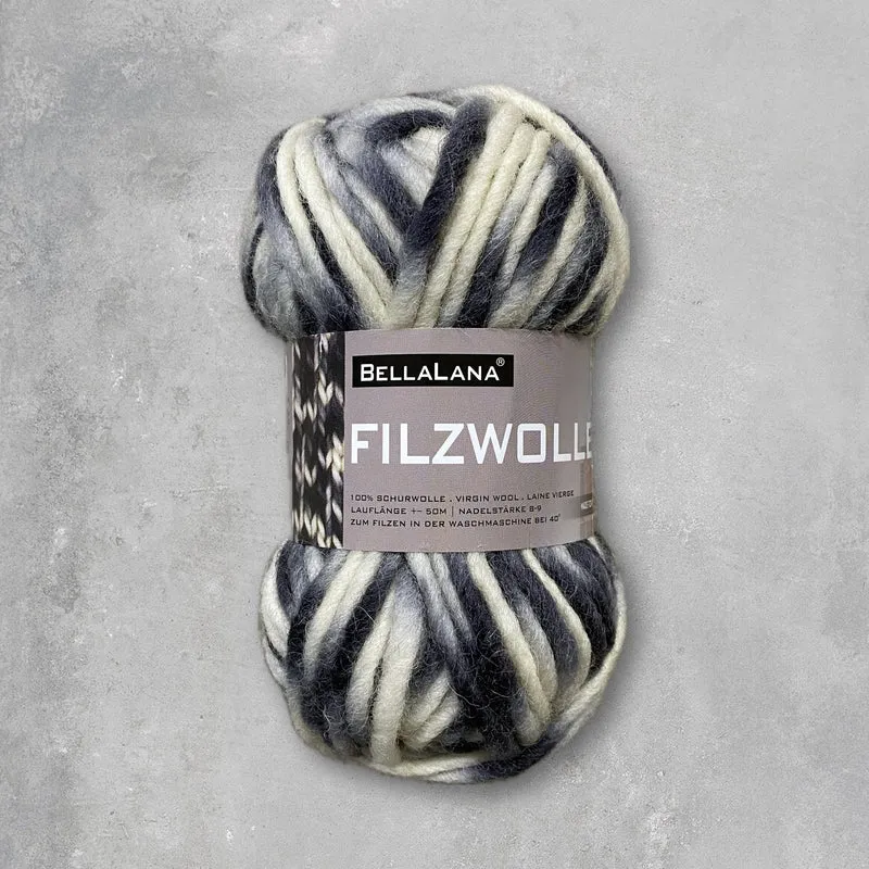 Strick-Set FILZWOLLE kuschelige Hausschuhe (inkl. Strick- & Filzanleitung)