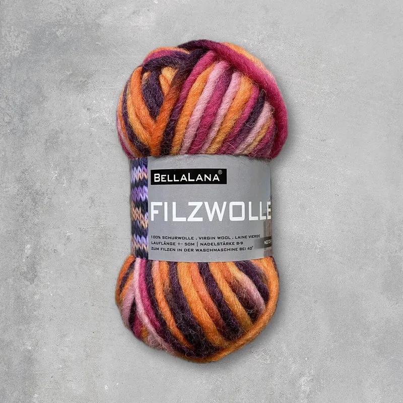 Strick-Set FILZWOLLE kuschelige Hausschuhe (inkl. Strick- & Filzanleitung)
