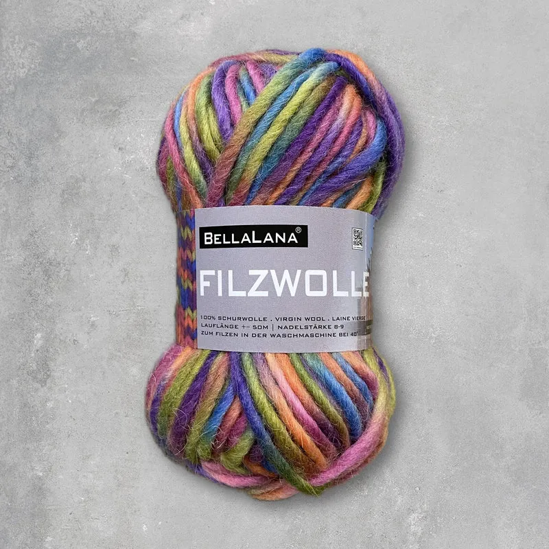 Strick-Set FILZWOLLE kuschelige Hausschuhe (inkl. Strick- & Filzanleitung)