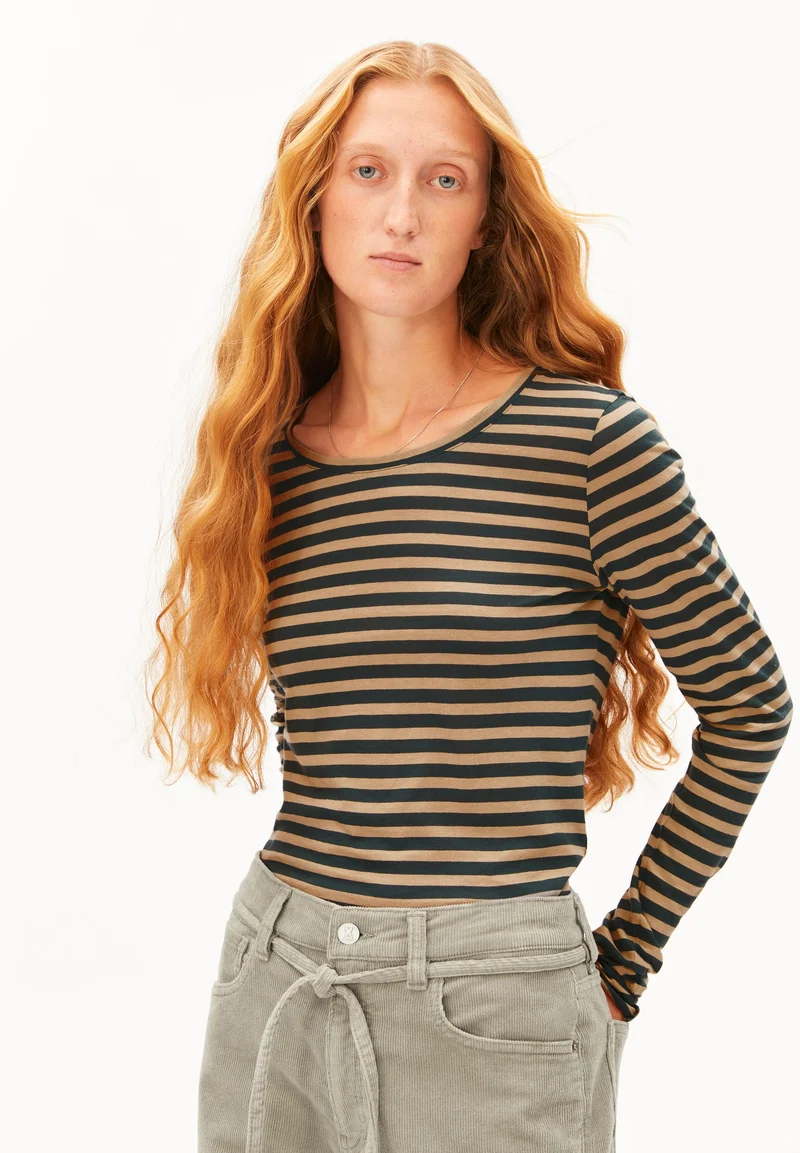 EINIAARA GESTREIFTES LANGARMSHIRT | amberwood-midnight reef