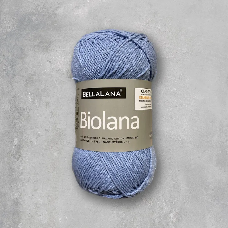 Strick-Set BIOLANA luftiger Cardigan mit Ziergürtel (inkl. Strickanleitung)
