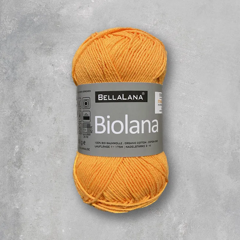 Strick-Set BIOLANA luftiger Cardigan mit Ziergürtel (inkl. Strickanleitung)