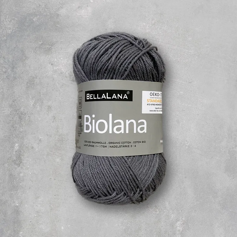 Strick-Set BIOLANA luftiger Cardigan mit Ziergürtel (inkl. Strickanleitung)