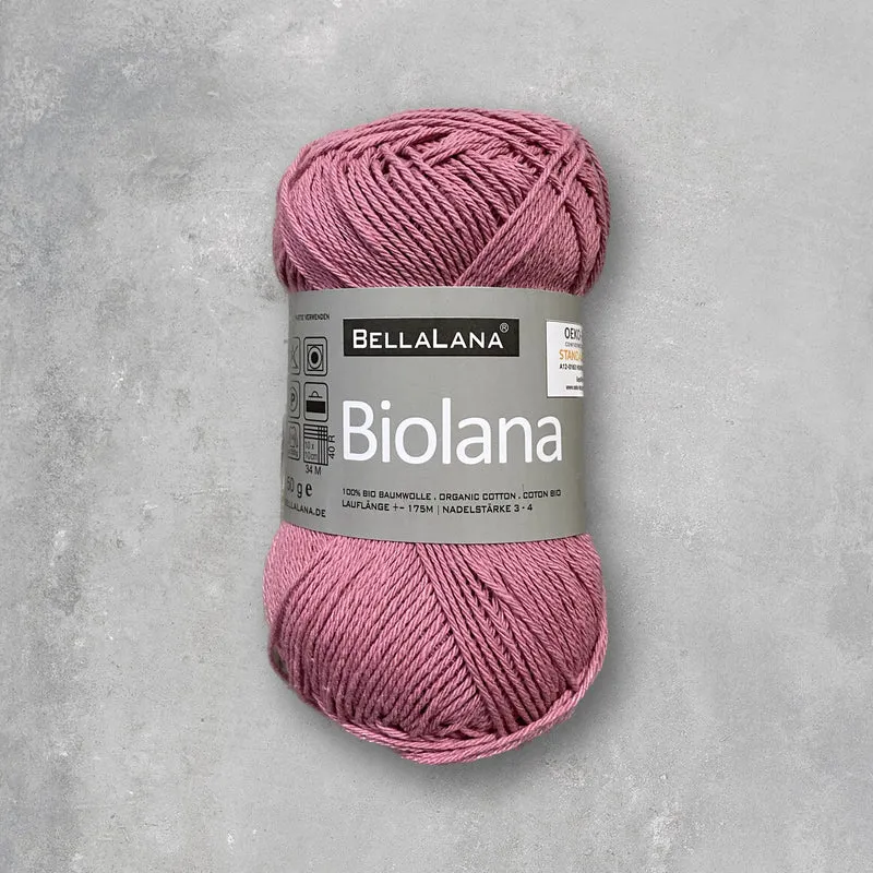 Strick-Set BIOLANA luftiger Cardigan mit Ziergürtel (inkl. Strickanleitung)