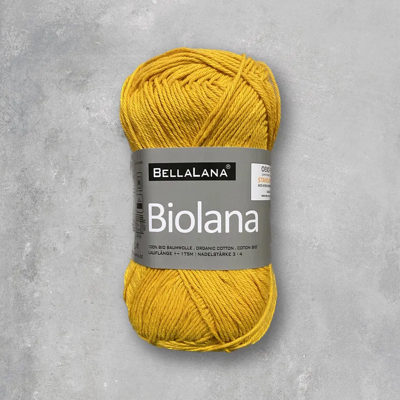 Strick-Set BIOLANA luftiger Cardigan mit Ziergürtel (inkl. Strickanleitung)