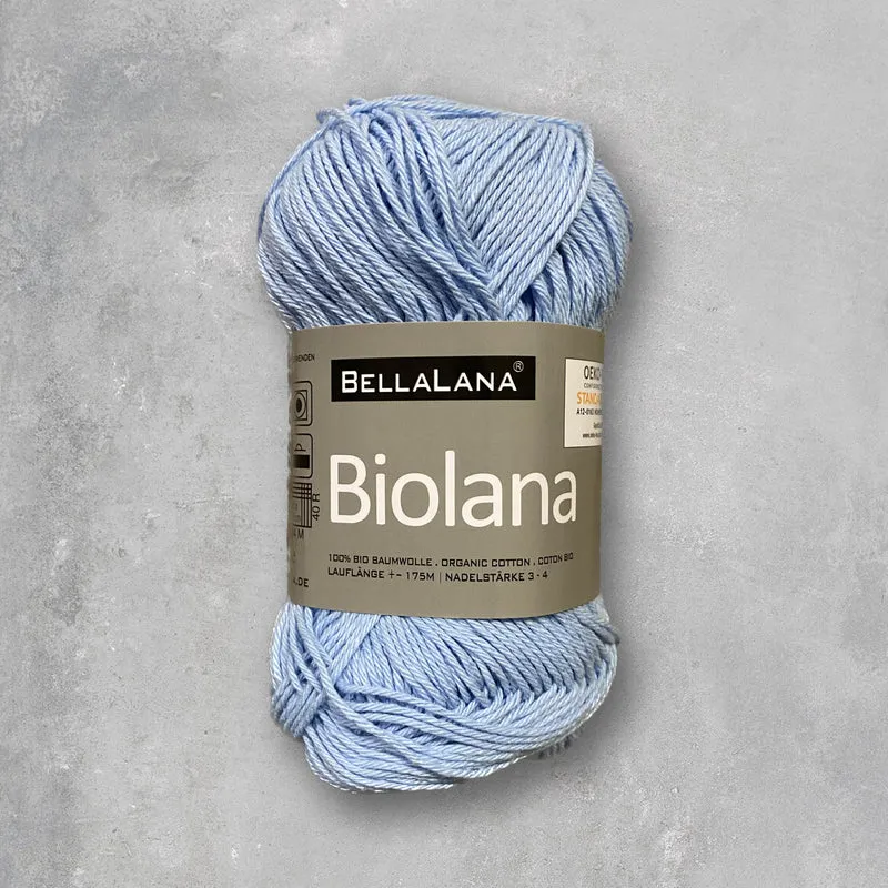 Strick-Set BIOLANA luftiger Cardigan mit Ziergürtel (inkl. Strickanleitung)