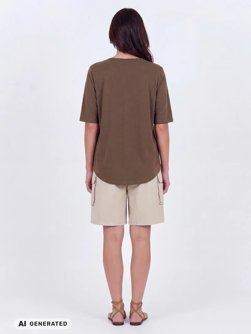 OAKLEE t-shirt - Brown