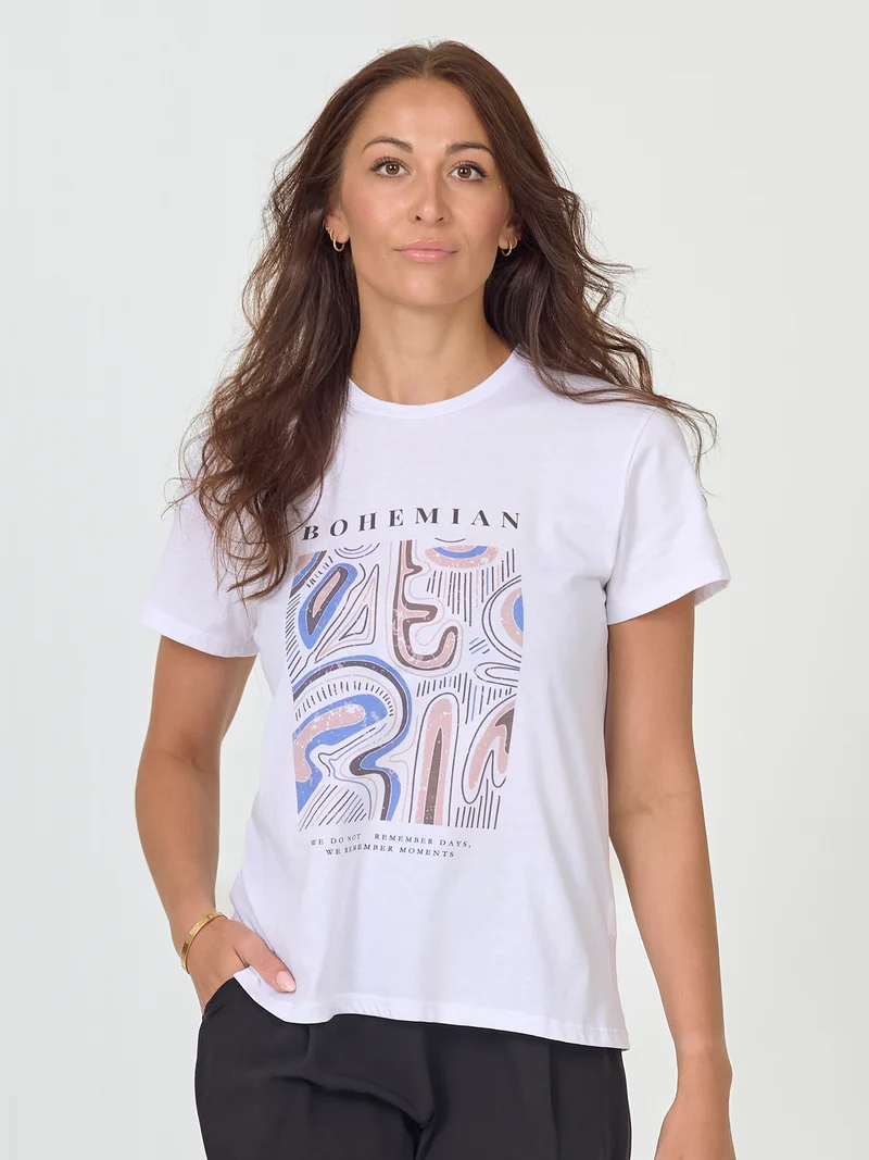 AYZA T-Shirt - Blue mix