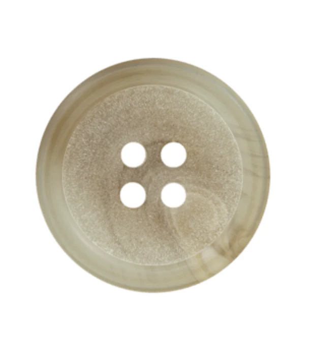 Polyesterknopf, 4-Loch, 23 mm