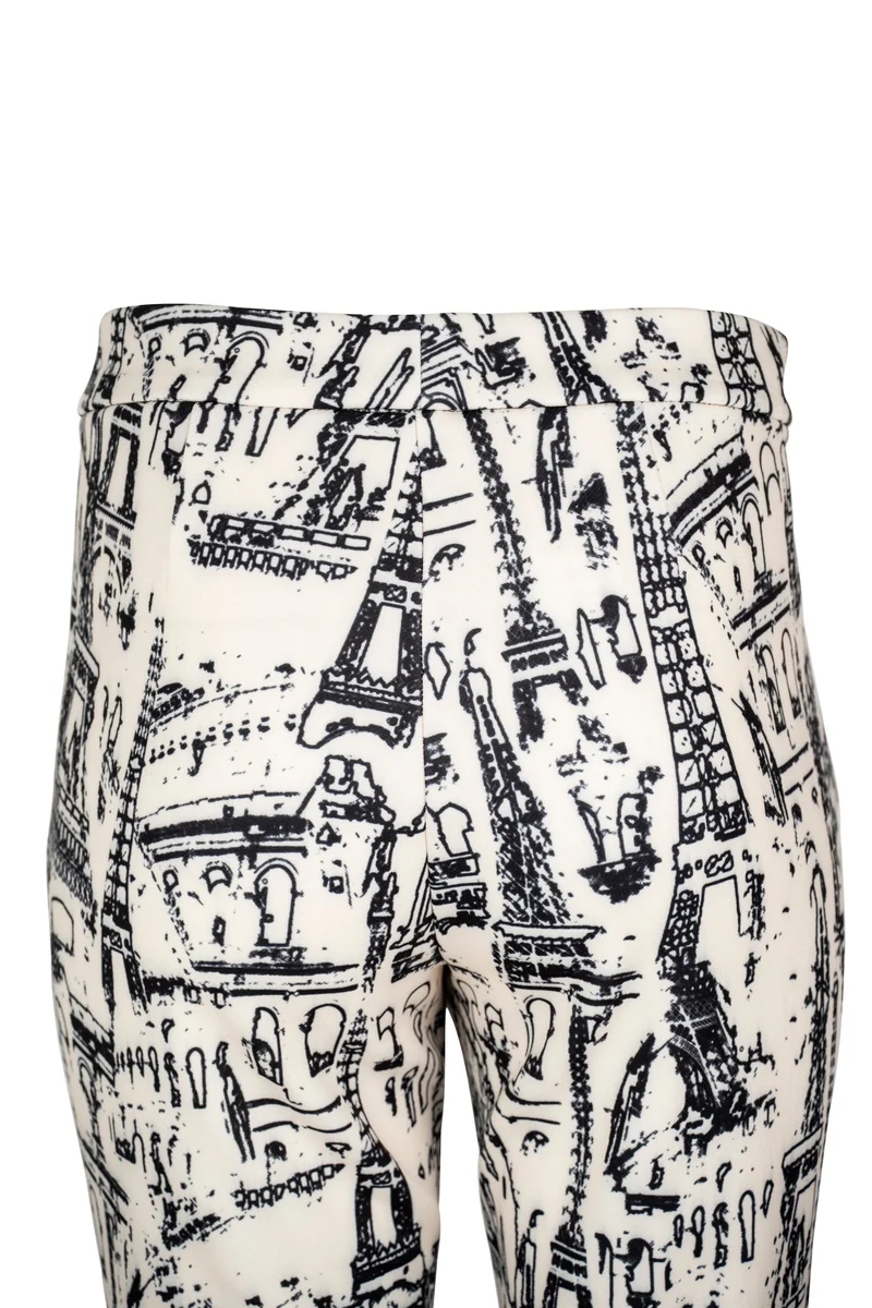 Scubahose mit Paris-Print