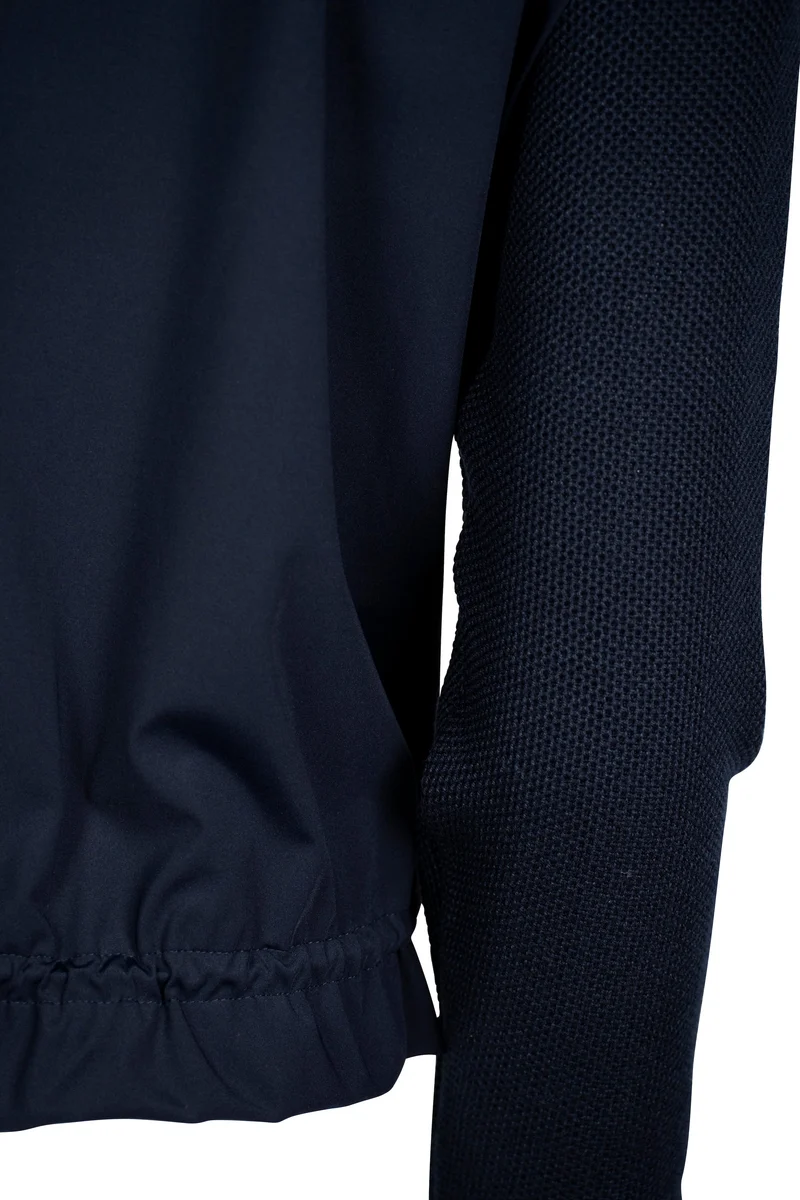 Sportive Strickjacke mit Jerseyrücken | 100% Made in Germany