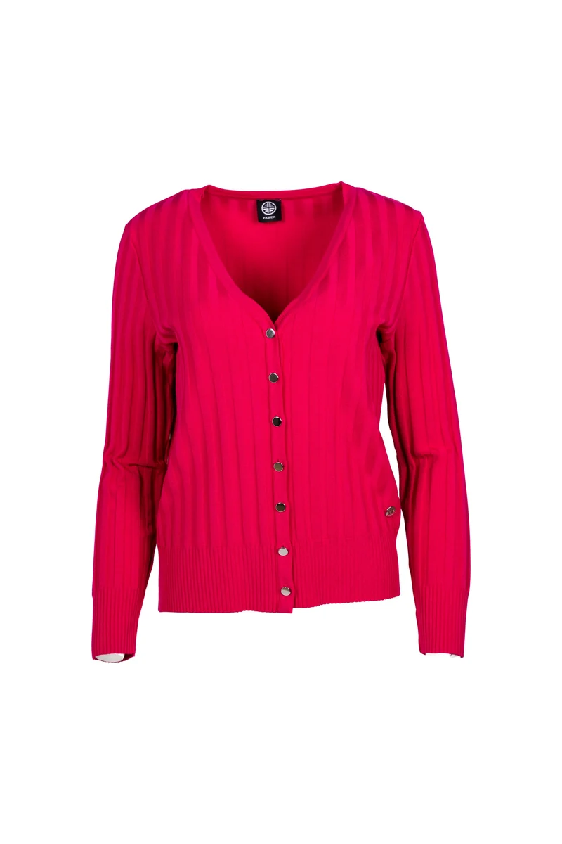 Cardigan mit Rippenstruktur | 100% Made in Germany