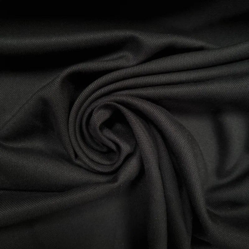 Viskosestoff uni schwarz 200 g/m²