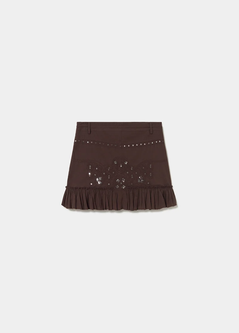 Mirror short skirt