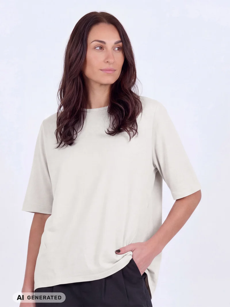 OAKLEE t-shirt - Creme