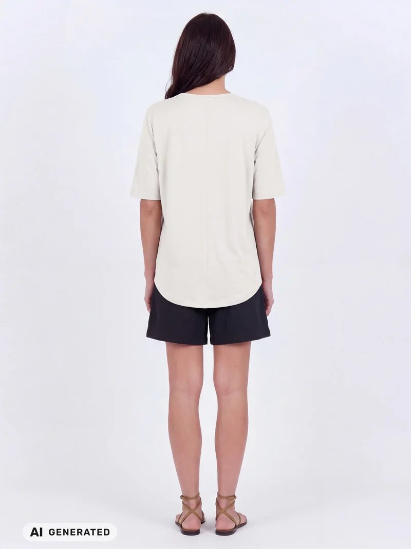 OAKLEE t-shirt - Creme