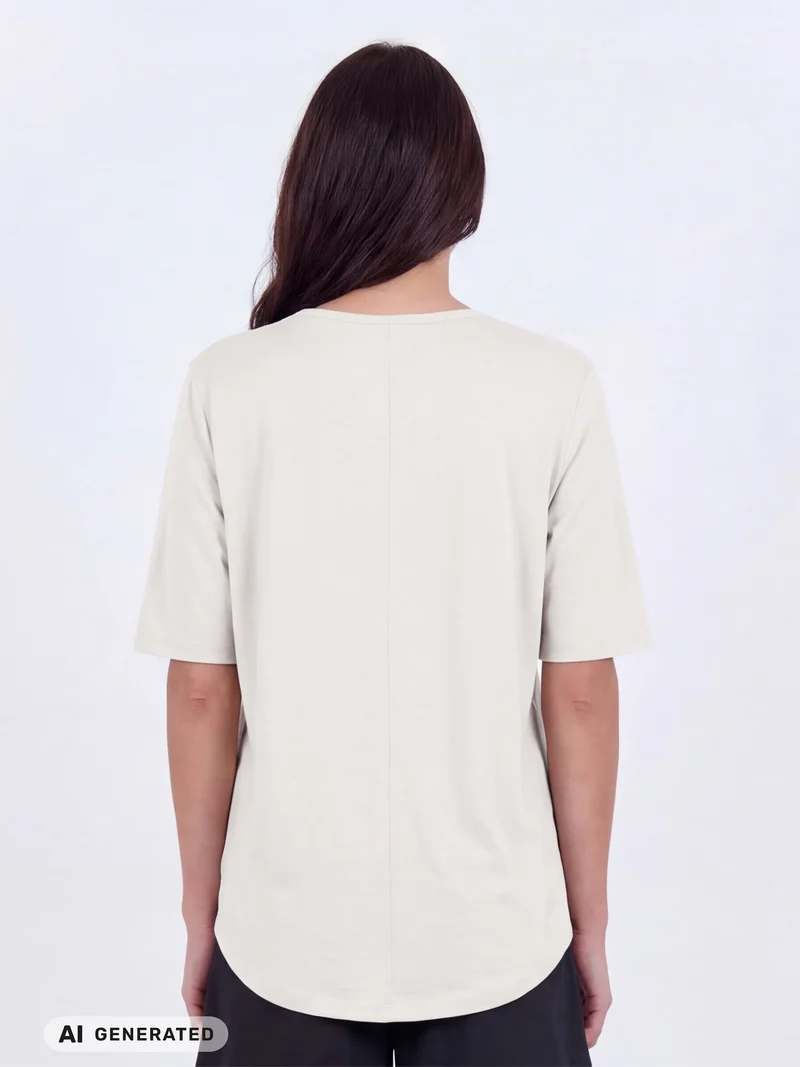 OAKLEE t-shirt - Creme