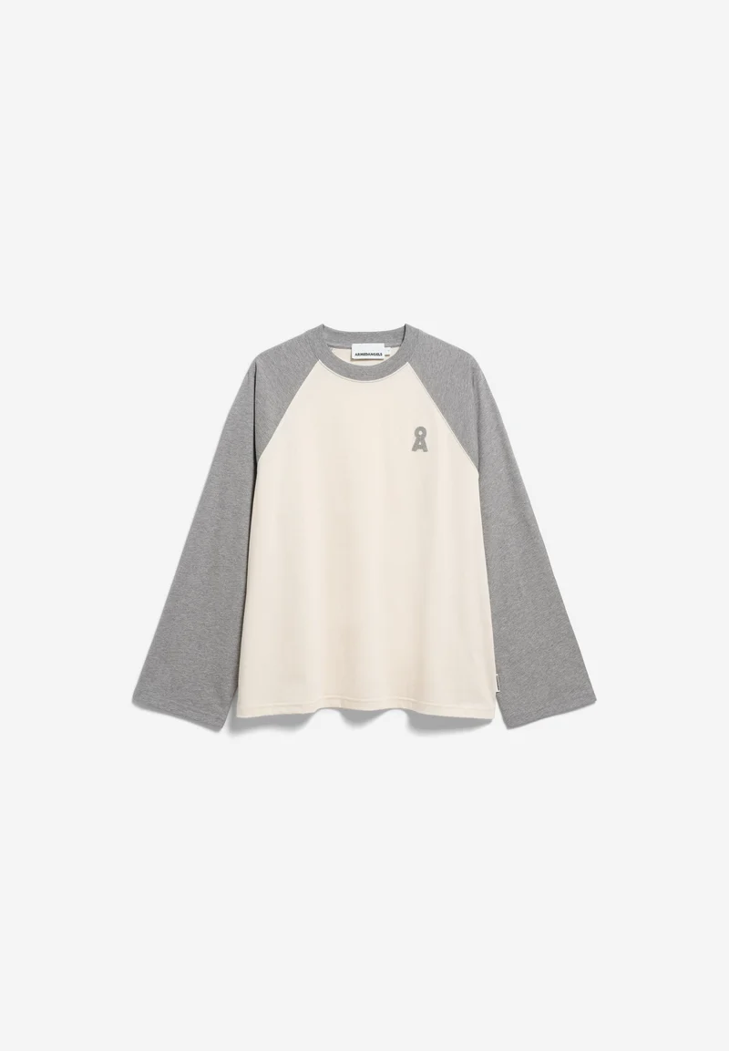 ICONIC Å RAGLAN-LANGARMSHIRT | undyed-silver melange