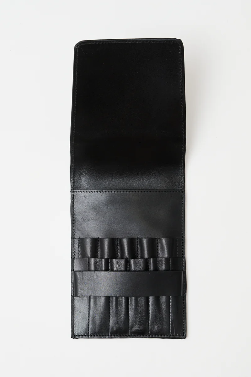 Ledertasche Häkeln Schwarz
