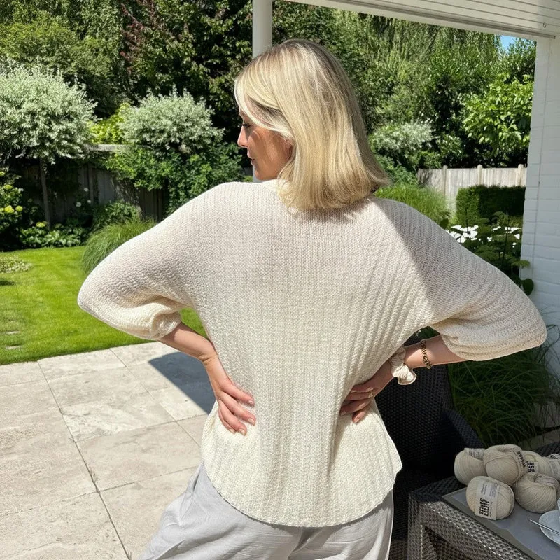 Häkel-Set BAMBOO Cardigan mit Kimono-Ärmeln (inkl. Häkelanleitung)