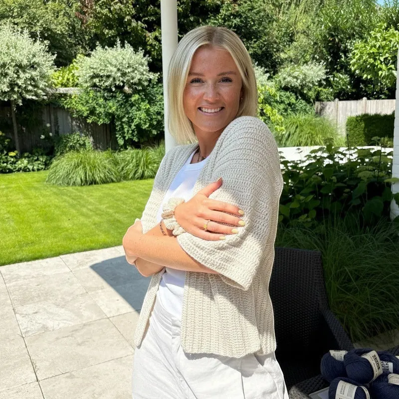 Häkel-Set BAMBOO Cardigan mit Kimono-Ärmeln (inkl. Häkelanleitung)