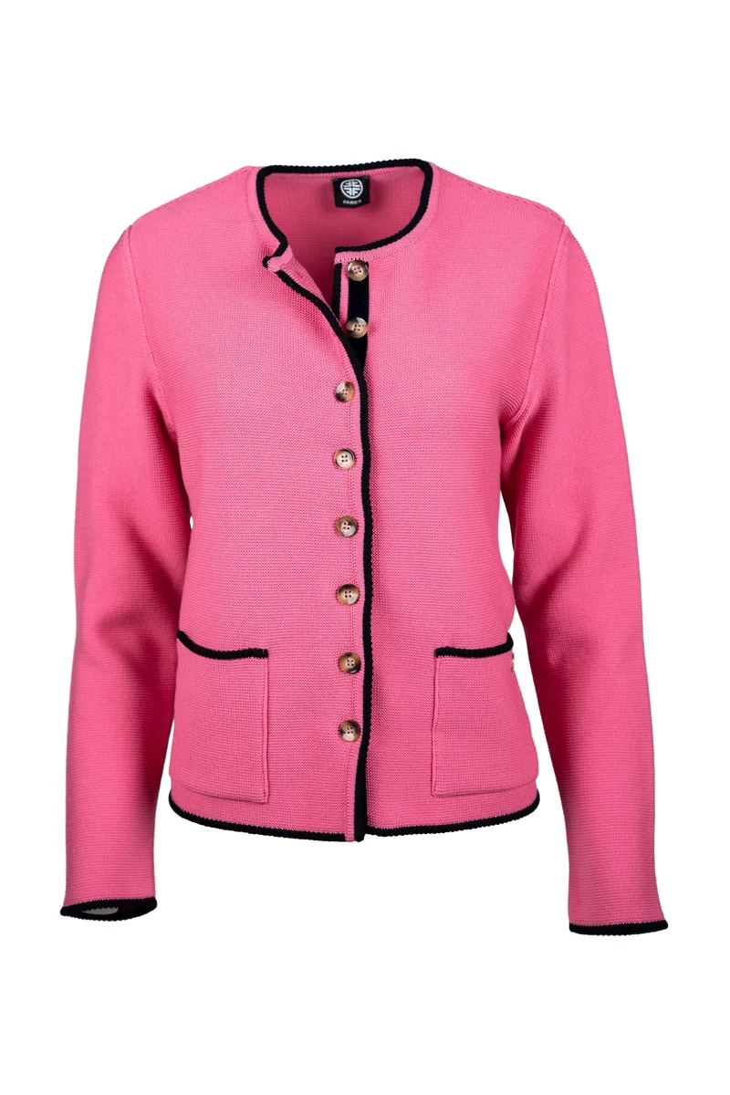 Trachtenjacke mit Samtband in Farbe Pink | 100% Made in Germany