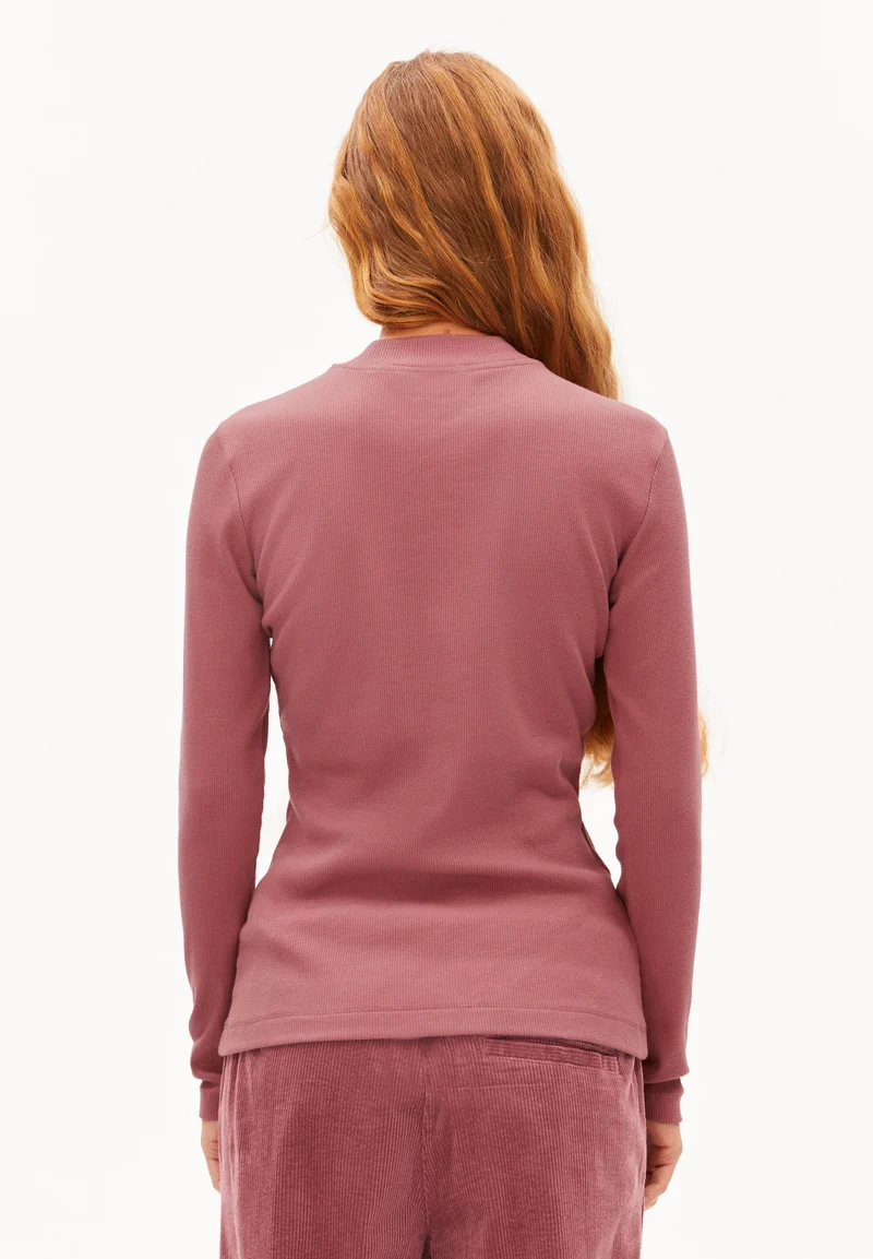 FATIMAARA RIPP-LANGARMSHIRT | velvet ember