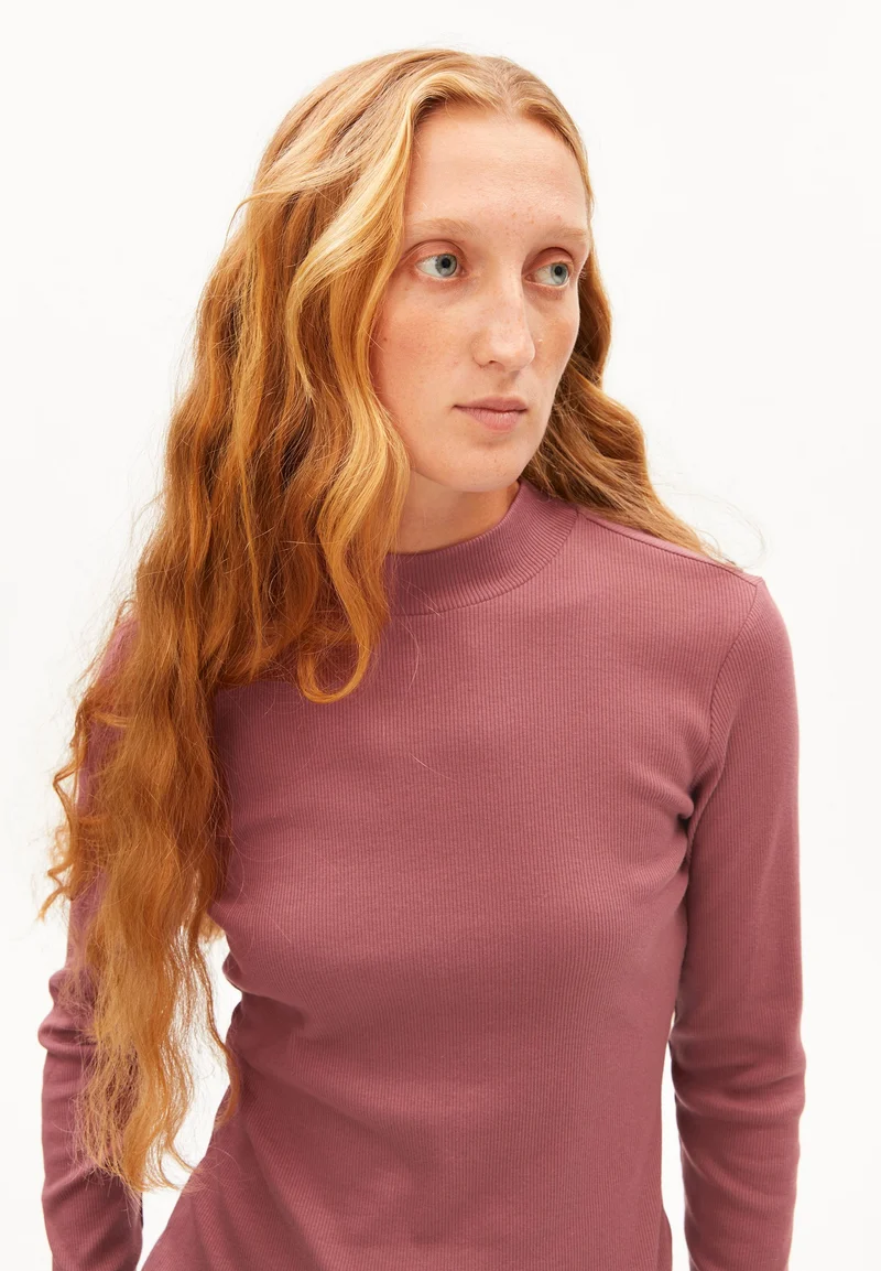 FATIMAARA RIPP-LANGARMSHIRT | velvet ember