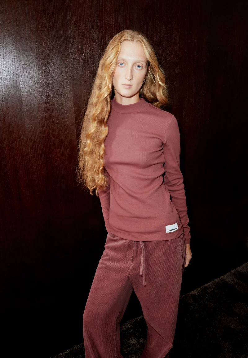 FATIMAARA RIPP-LANGARMSHIRT | velvet ember