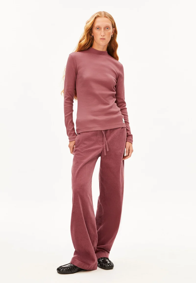FATIMAARA RIPP-LANGARMSHIRT | velvet ember