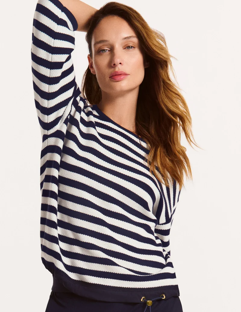 Pullover mit Ringelstruktur | 100% Made in Germany