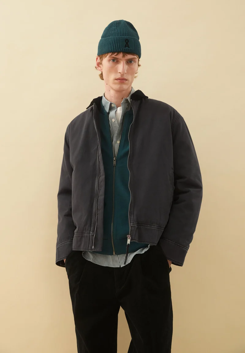 AGAAMON STRICKJACKE | petrol velvet